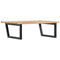 vidaXL Basin Shelf Wall Mounted Steel and Solid Wood Acacia