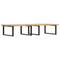 vidaXL Basin Shelf Wall Mounted Steel and Solid Wood Acacia