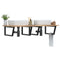vidaXL Basin Shelf Wall Mounted Steel and Solid Wood Acacia