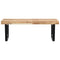 vidaXL Basin Shelf Wall Mounted Steel and Solid Wood Acacia