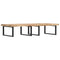 vidaXL Basin Shelf Wall Mounted Steel and Solid Wood Acacia