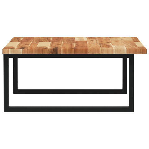 vidaXL Basin Shelf Wall Mounted Steel and Solid Wood Acacia