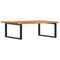 vidaXL Basin Shelf Wall Mounted Steel and Solid Wood Acacia