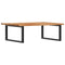 vidaXL Basin Shelf Wall Mounted Steel and Solid Wood Acacia