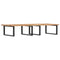 vidaXL Basin Shelf Wall Mounted Steel and Solid Wood Acacia