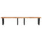 vidaXL Basin Shelf Wall Mounted Steel and Solid Wood Acacia