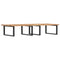 vidaXL Basin Shelf Wall Mounted Steel and Solid Wood Acacia