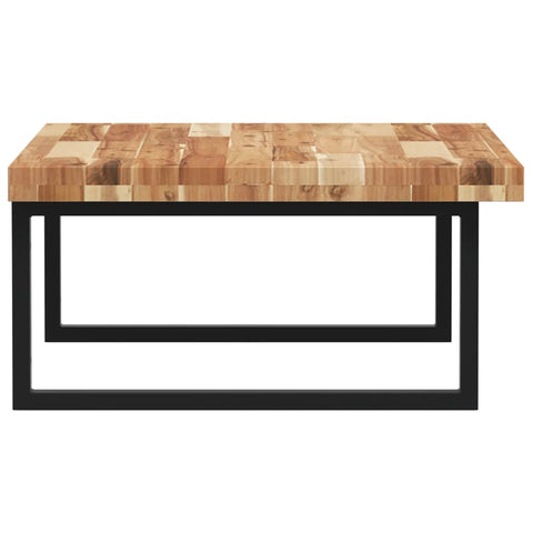 vidaXL Basin Shelf Wall Mounted Steel and Solid Wood Acacia