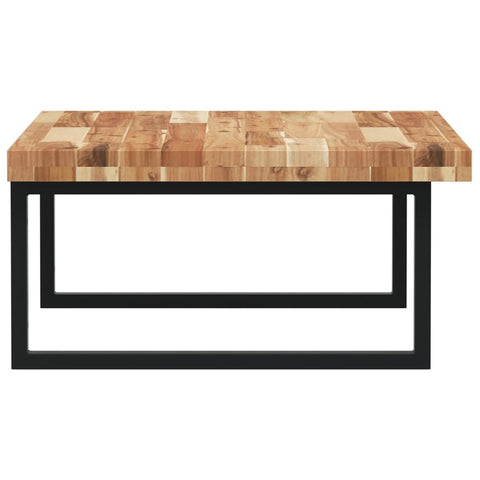vidaXL Basin Shelf Wall Mounted Steel and Solid Wood Acacia
