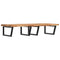 vidaXL Basin Shelf Wall Mounted Steel and Solid Wood Acacia