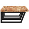 vidaXL Basin Shelf Wall Mounted Steel and Solid Wood Acacia