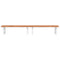 vidaXL Basin Shelf Wall Mounted Steel and Solid Wood Beech