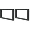 vidaXL Basin Shelf Wall Mounted Steel and Solid Wood Beech