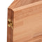 vidaXL Basin Shelf Wall Mounted Steel and Solid Wood Beech