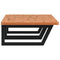 vidaXL Basin Shelf Wall Mounted Steel and Solid Wood Beech