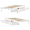 vidaXL Bed Frame without Mattress White 90x190 cm Single Solid Wood Pine