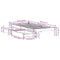vidaXL Bed Frame without Mattress White 90x190 cm Single Solid Wood Pine