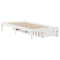vidaXL Bed Frame without Mattress White 90x200 cm Solid Wood Pine