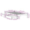 vidaXL Bed Frame without Mattress White 90x200 cm Solid Wood Pine