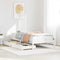 vidaXL Bed Frame without Mattress White 100x200 cm Solid Wood Pine