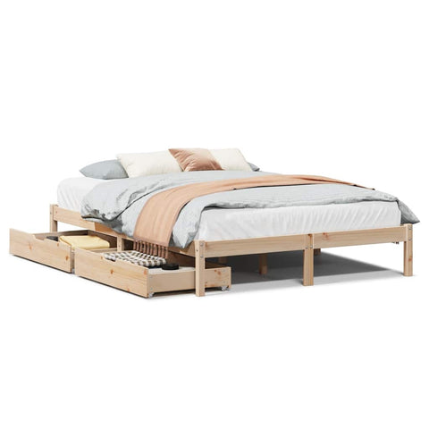 vidaXL Bed Frame without Mattress 120x200 cm Solid Wood Pine