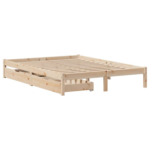 vidaXL Bed Frame without Mattress 120x200 cm Solid Wood Pine