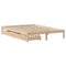 vidaXL Bed Frame without Mattress 120x200 cm Solid Wood Pine