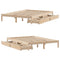 vidaXL Bed Frame without Mattress 120x200 cm Solid Wood Pine