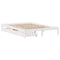 vidaXL Bed Frame without Mattress White 150x200 cm King Size Solid Wood Pine