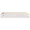 vidaXL Bed Frame without Mattress White 150x200 cm King Size Solid Wood Pine