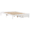 vidaXL Bed Frame without Mattress White 150x200 cm King Size Solid Wood Pine