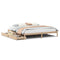vidaXL Bed Frame without Mattress 180x200 cm Super King Solid Wood Pine