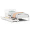 vidaXL Bed Frame without Mattress White 75x190 cm Small Single Solid Wood Pine