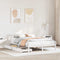 vidaXL Bed Frame without Mattress White 135x190 cm Double Solid Wood Pine