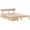 vidaXL Bed Frame without Mattress 140x200 cm Solid Wood Pine
