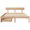 vidaXL Bed Frame without Mattress 140x200 cm Solid Wood Pine