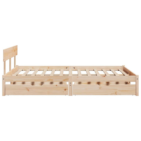 vidaXL Bed Frame without Mattress 140x200 cm Solid Wood Pine