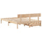vidaXL Bed Frame without Mattress 140x200 cm Solid Wood Pine
