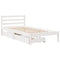 vidaXL Bed Frame without Mattress White 90x190 cm Single Solid Wood Pine