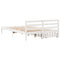 vidaXL Bed Frame without Mattress White 120x190 cm Small Double Solid Wood Pine