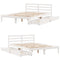 vidaXL Bed Frame without Mattress White 120x190 cm Small Double Solid Wood Pine