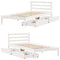 vidaXL Bed Frame without Mattress White 100x200 cm Solid Wood Pine