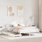 vidaXL Bed Frame without Mattress White 120x200 cm Solid Wood Pine