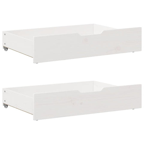 vidaXL Bed Frame without Mattress White 150x200 cm King Size Solid Wood Pine