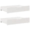 vidaXL Bed Frame without Mattress White 150x200 cm King Size Solid Wood Pine