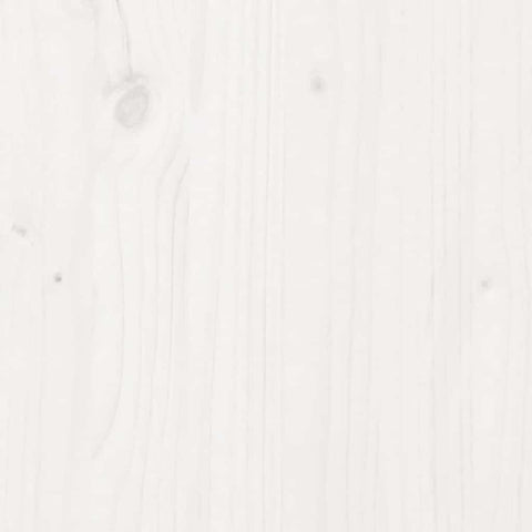 vidaXL Bed Frame without Mattress White 150x200 cm King Size Solid Wood Pine