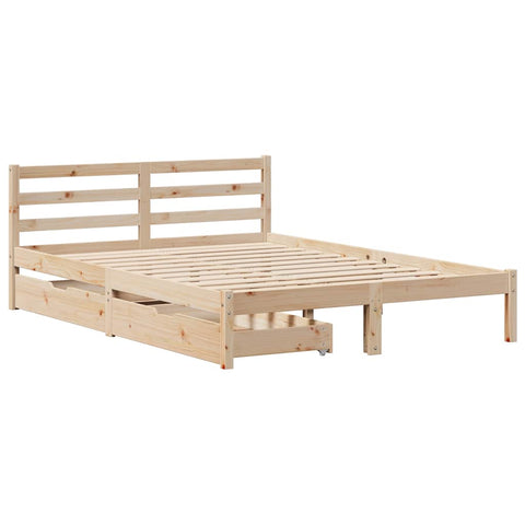 vidaXL Bed Frame without Mattress 160x200 cm Solid Wood Pine