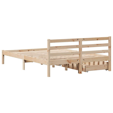 vidaXL Bed Frame without Mattress 160x200 cm Solid Wood Pine