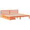 vidaXL Bed Frame without Mattress Wax Brown 200x200 cm Solid Wood Pine