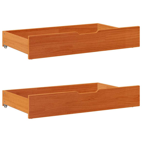 vidaXL Bed Frame without Mattress Wax Brown 200x200 cm Solid Wood Pine